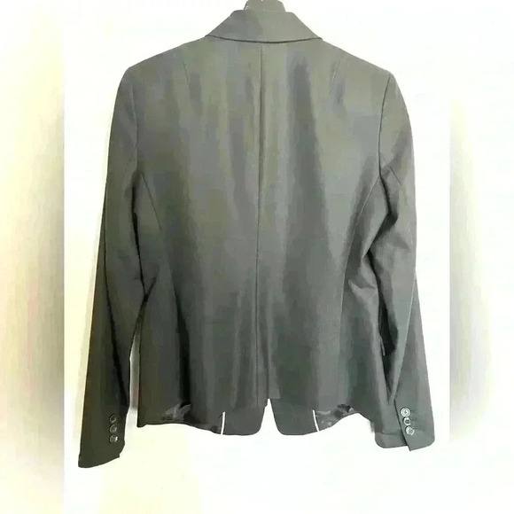 Ladies Banana Republic Wool Black 2 Button Blazer Size 10 - Picture 3 of 9